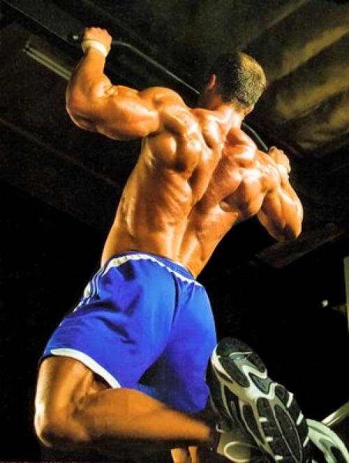 Подтягивание широким хватом